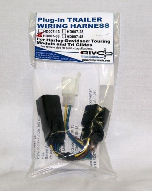 Eight-Pin Molex Plug-N-Play Motorcycle Trailer Wiring Sub-Harness - RIVCO