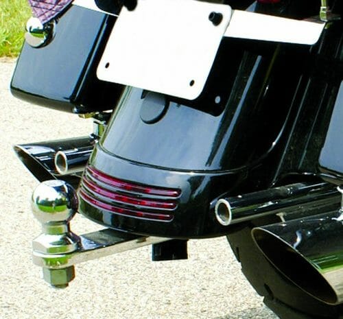 14 and Newer Harley-Davidson Hidden Hitch with Vertical Receiver.