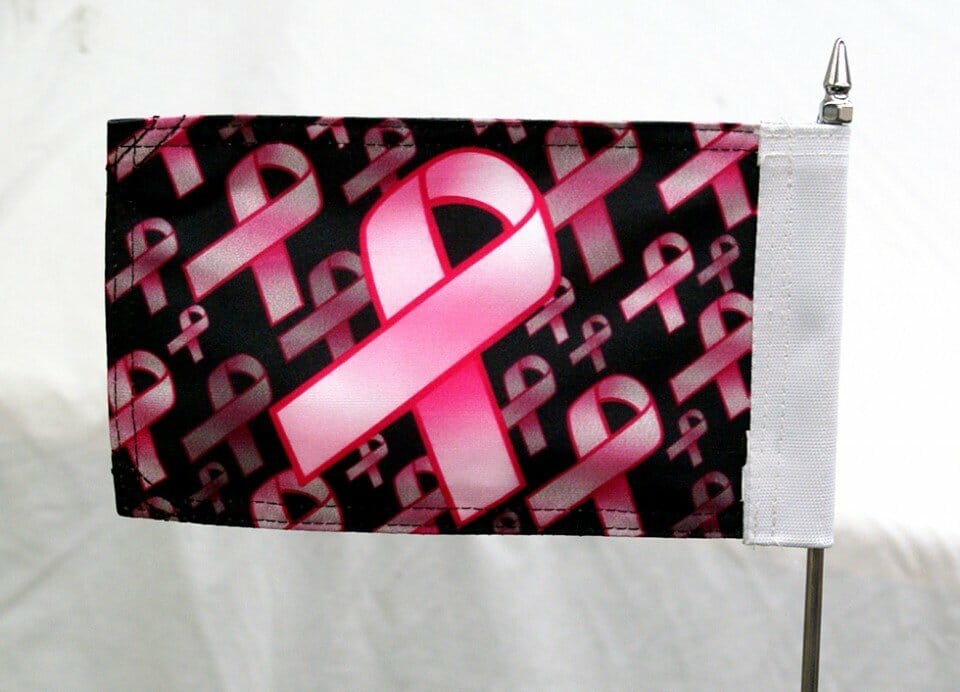RIVCO 6” x 9” breast cancer flag