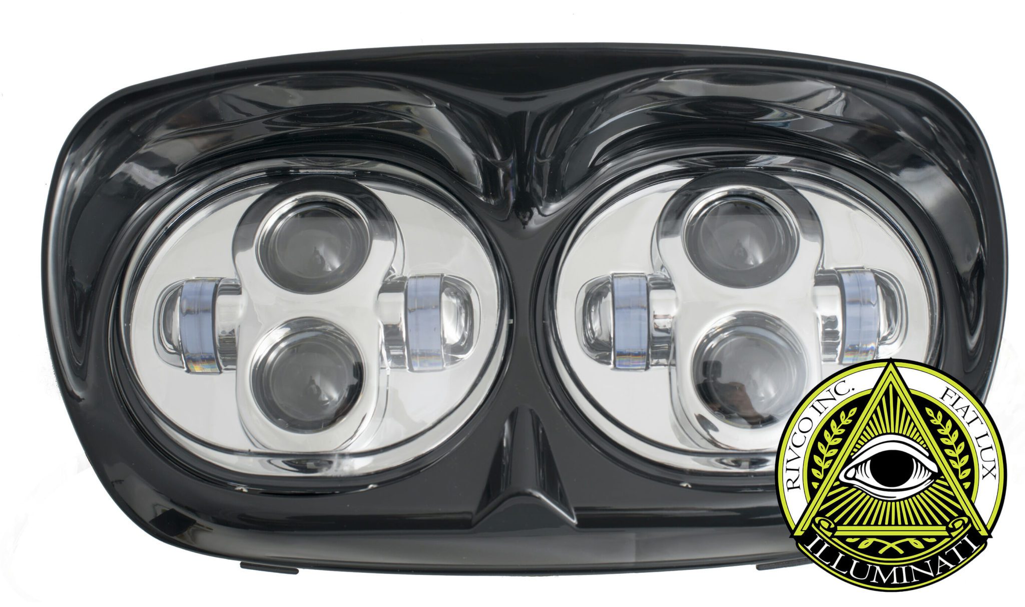 Rivco Illuminati LED Road Glide Headlight Assembly-Chrome