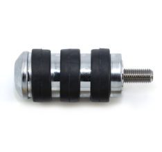 Chrome and Rubber Motorcycle Shifter Peg